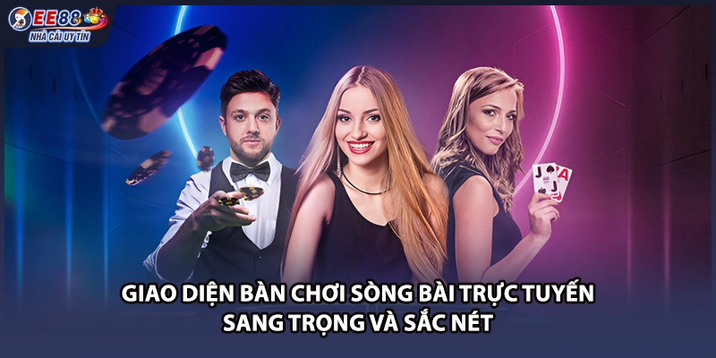 Giao diện bàn chơi sòng bài trực tuyến sang trọng và sắc nét